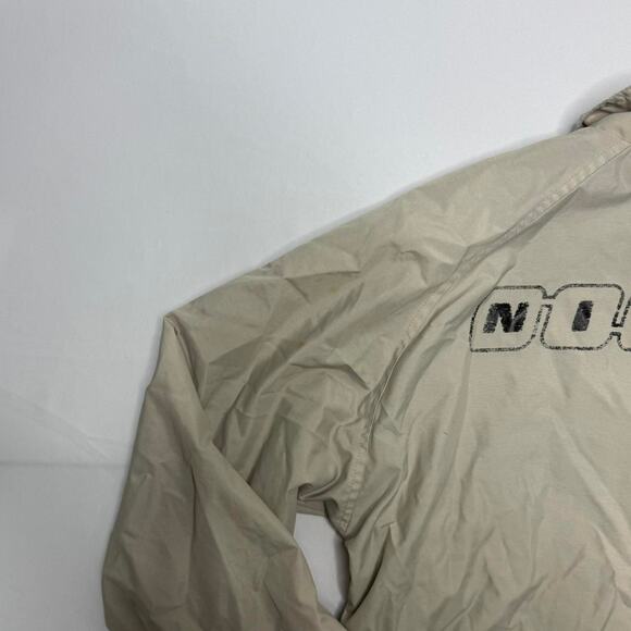 Vintage Nike Beige Zip Jacket Y2K Block Logo Swoosh Youth L Fits Men XS-S - Picture 6 of 8